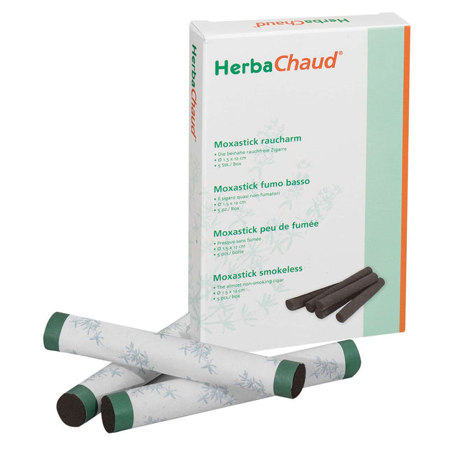 HerbaChaud Puros de moxa sin humo, Ø 1,5 x 12 cm, 5 unid./caja (B.100.0030)