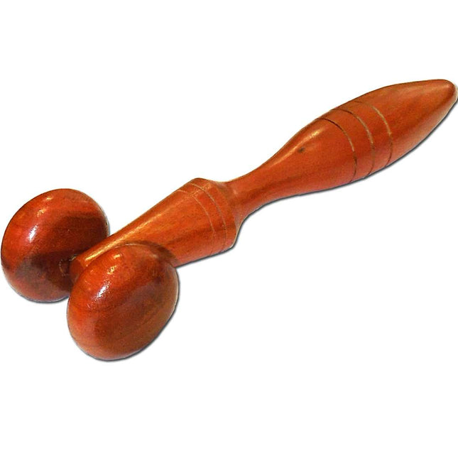 Outil de massage "visage" en bois dur (Thaïlande) (D.100.0075)