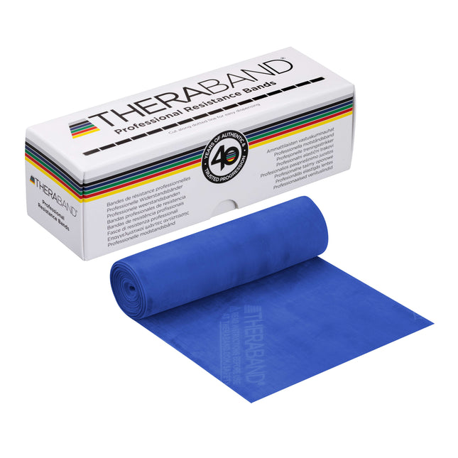 Thera-Band 5.5 m x 12.8 cm en 8 épaisseurs et couleurs différentes