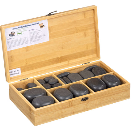 Massagesten-set 45 delar för hot stone-apparat (S.100.0010)