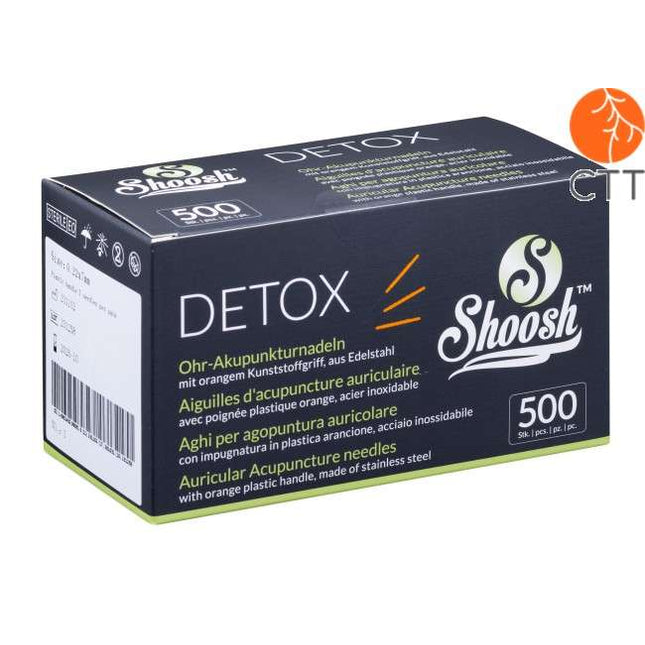 Akupunkturnadel SHOOSH DETOX 500_Plast, 5 Nad. pro Blist., Kunststoffgriff 500 Nadeln pro Box