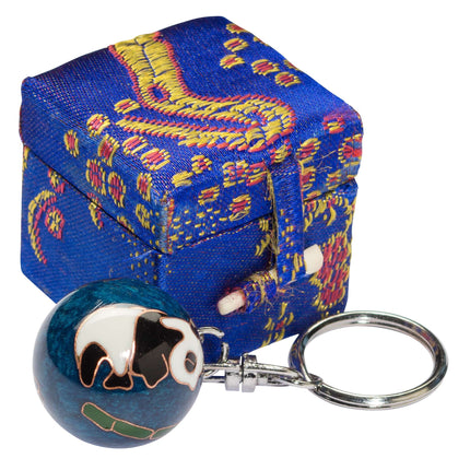 Schlüsselanhänger PANDA  blau, mit Klang (F.700.0010)