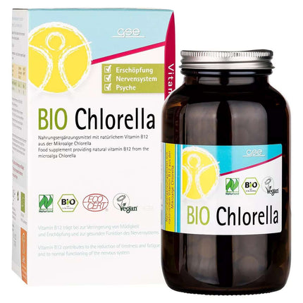 BIO Chlorella, Vitamin B12, 550 Tabl. à 500 mg, vegan (I.900.0161)