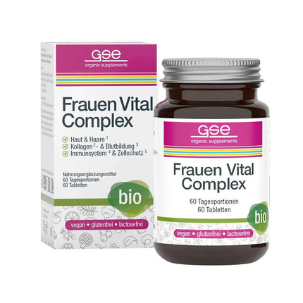 BIO Frauen Vital Complex, 60 Tabletten à 500mg (30g), gluten- und laktosefrei (I.900.0210)