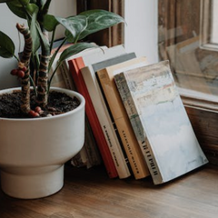 Bücher und Lehrtafeln