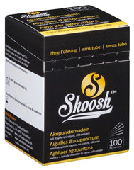 SHOOSH avec manche en cuivre spiralé, sans guide, siliconé, 100 aiguilles par boîte (A.103.0000.K)