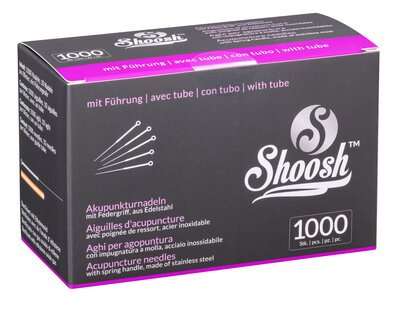 SHOOSH 1000Pro, Korean style steel needle, 10 needles per blister 1 guide, siliconized, 1000 needles per box (A.106.0000.K)