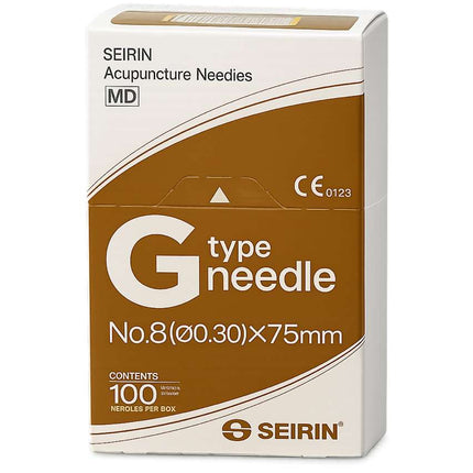 SEIRIN, Typ G, mit Führung 100 Nadeln pro Box, ideal für Dry Needling