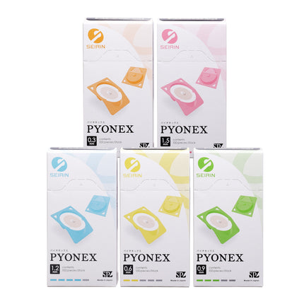 Agujas permanentes SEIRIN Pyonex para oreja y cuerpo, 100 unidades por caja (A.220.0010.K)