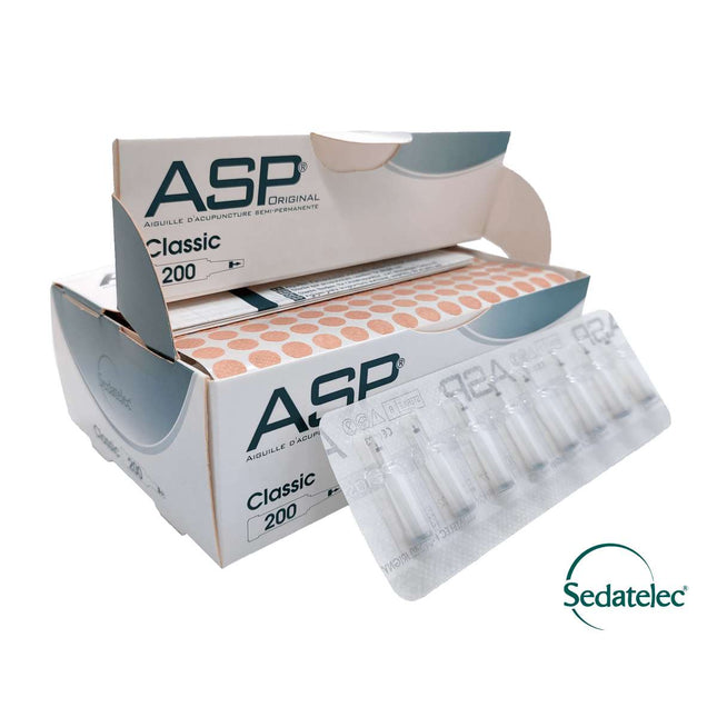 SEDATELEC ASP CLASSIC permanente ørenåler i stål, 200 stk (A.150.0216)