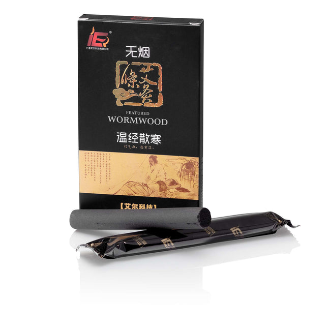 Sigari di moxa HUASUN, a basso contenuto di fumo, Ø 1,5 x 12 cm, 5 pezzi/scatola (B.100.0032)