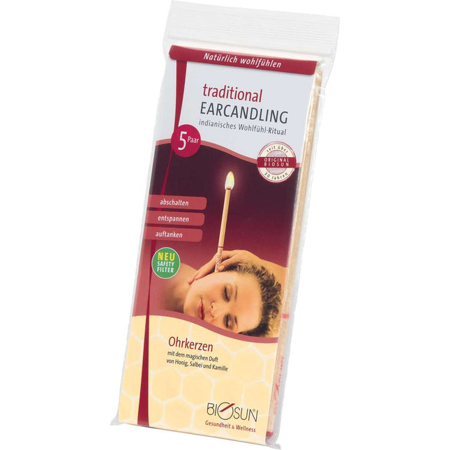 BioSun Traditional Hoppi Ohrkerzen, 5 Paar (10 Stück) (B.110.0010)