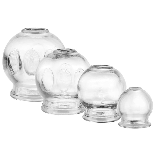 Juego de vasos de 4 piezas, de paredes gruesas con asa empotrada - calidad superior, Ø 3,5, 4,5, 5,5, 6,5 cm (D.100.0025)