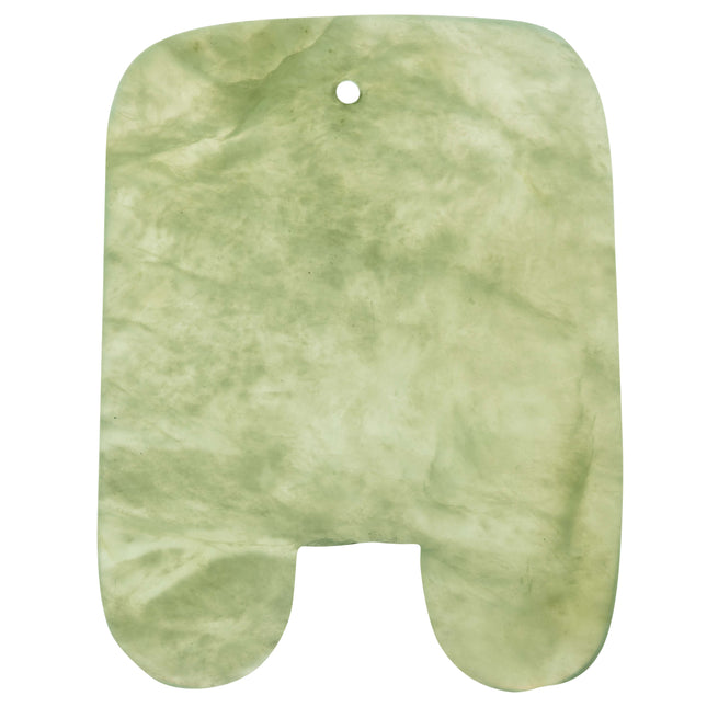 Gua Sha Scraper, rechteckeg, aus Jade (D.100.0060)