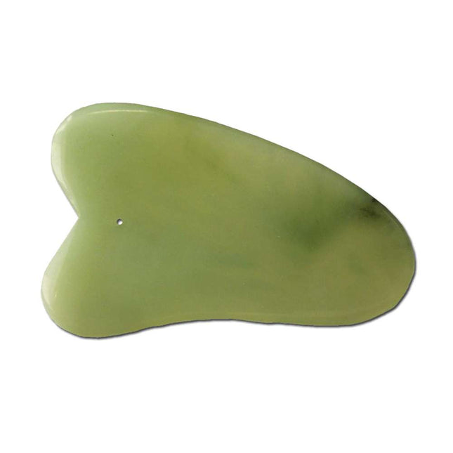 Gua Sha Scraper, dreieckeg, aus Jade (D.100.0061)