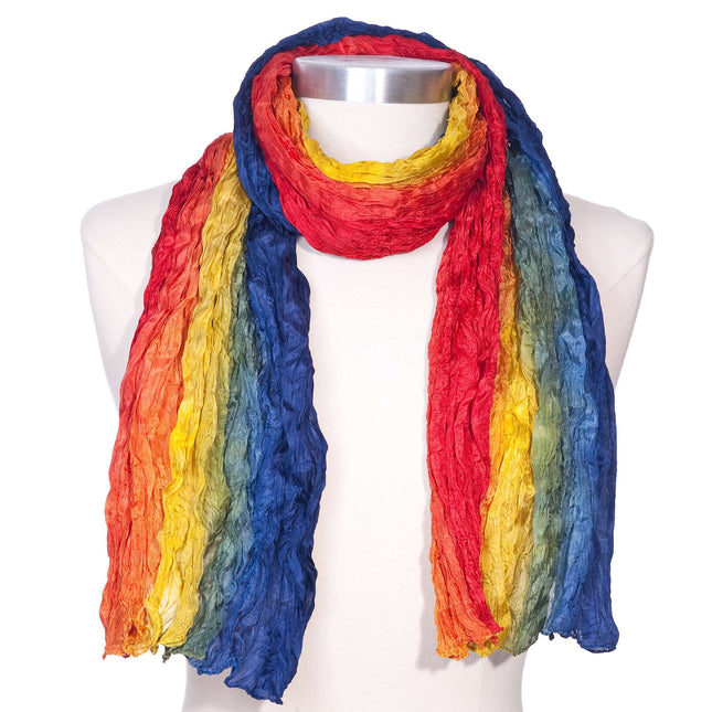 Lenço de seda RAINBOW, 100% seda natural da Índia (F.600.0012)