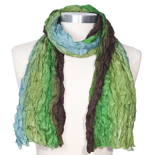 Svilen šal SUMMER RAIN , 100 % naravna svila iz Indije (F.600.0019)