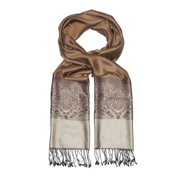 Lenço de seda DELUXE TERRA , 100% seda natural da Índia (F.600.0020)