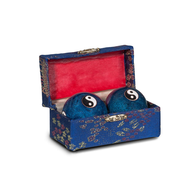 Bolas chinesas originais de Qi Gong Yin & Yang, 4 cm, azul (F.700.0030)
