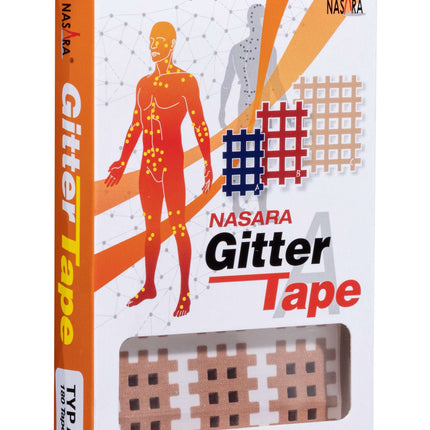 NASARA grid tape, 2 cm x 3 cm, beige, 180 pieces (H.100.1021)