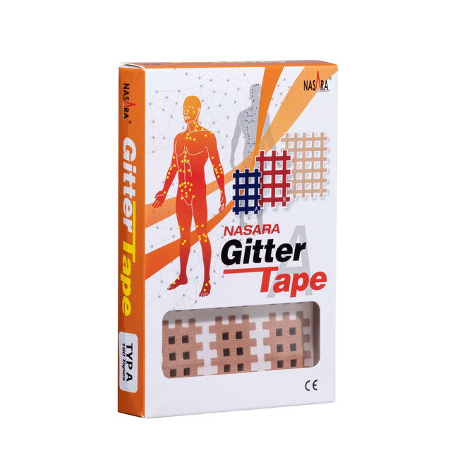 Cinta de rejilla NASARA, 2 cm x 3 cm, beige, 180 unidades (H.100.1021)