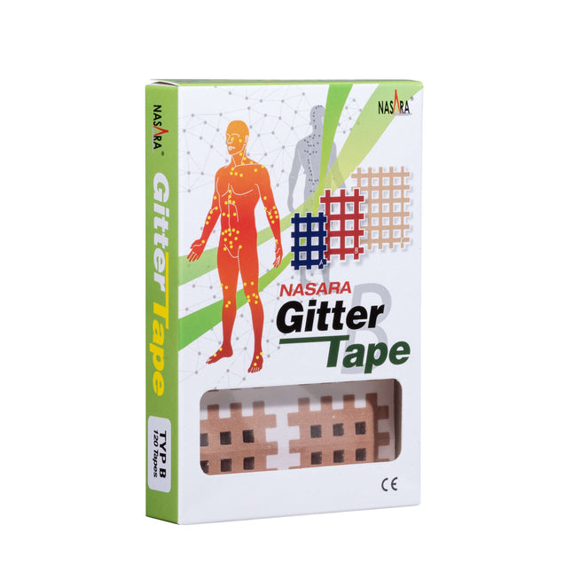 NASARA ruban adhésif pour grille, 3 cm x 4 cm, beige, 120 pièces (H.100.1022)