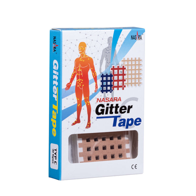 NASARA ruban adhésif pour grille, 5 cm x 6 cm, beige, 40 pièces (H.100.1023)