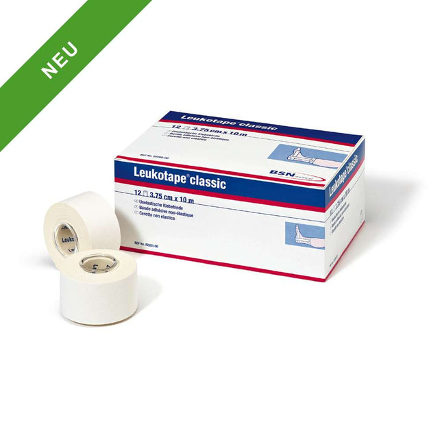 BSN Leukotape Classic, white, 12 rolls of 3.75 cm x 10 m (H.100.0044)