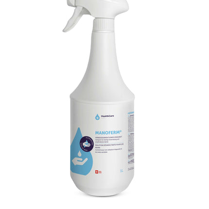 Manoferm, 1 Lt. Sprühflasche, für Haut- und Händedesinfektion