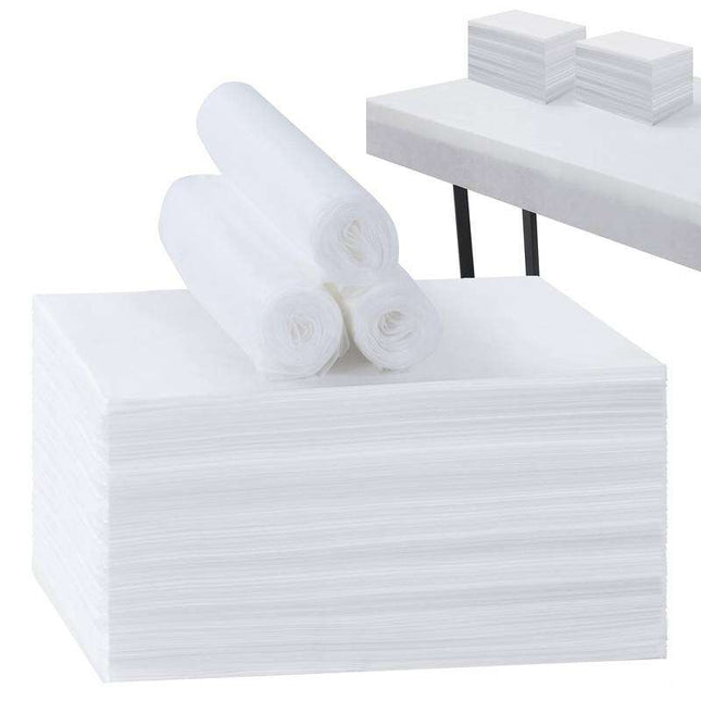 Drap de lit jetable en non-tissé avec fente, 80 cm x 182 cm, 1 sachet 
 à 20 pièces (P.100.0037)