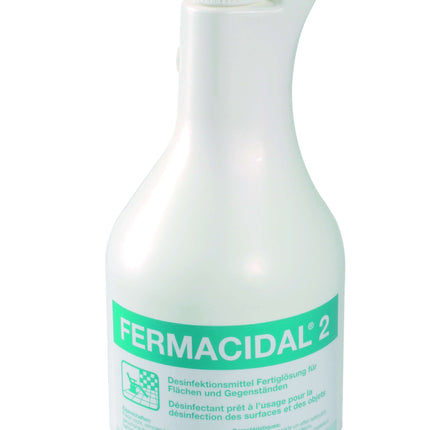 FERMACIDAL D2, fľaša s rozprašovačom na dezinfekciu povrchov a predmetov, 1 liter (P.100.0071)