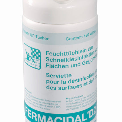 FERMACIDAL D2, disinfection of surfaces and objects, 120 disinfectant wipes in a can (P.100.0073)