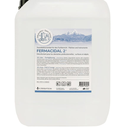 FERMACIDAL D2, desinfectie van oppervlakken en voorwerpen, 10 liter bus (P.100.0075)