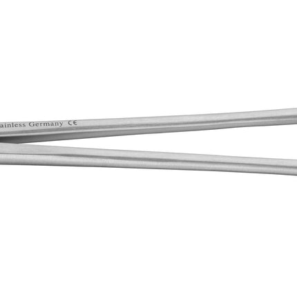 Grain and swab forceps, straight tip with ratchet, stainless steel, 18 cm (P.100.0206)