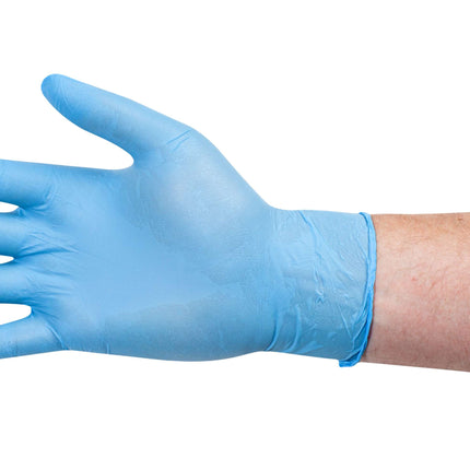 Examination gloves nitrile, powder-free, blue, size L, , 100 pcs. (P.100.0366)