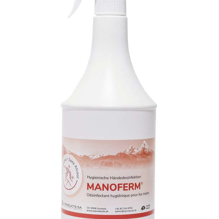 Manoferm 1 Lt. Sprühflasche für Haut- und Händedesinfektion