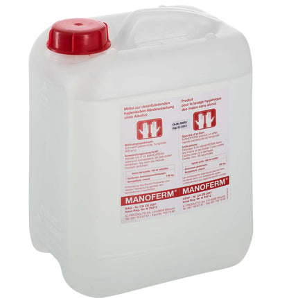 Manoferm hand- och huddesinfektionsmedel, utan alkohol, 10 liters behållare