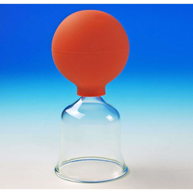 Verre à ventouse d'après BIER avec balle en caoutchouc, d'après Karl Hecht (Germany), Ø 3 cm (D.100.0037)