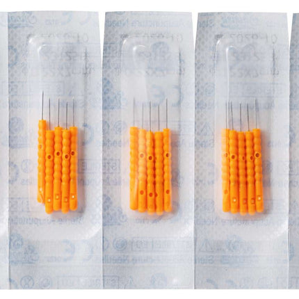 Akupunkturnål SHOOSH DETOX 500_Plast, 5 nåle pr. blister, plasthåndtag 500 nåle pr. æske