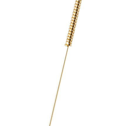 Agulhas de ouro HWATO originais, banhadas a ouro, sem silicone, 100 agulhas, 0,25 x 25 mm
