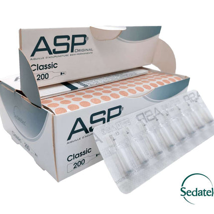 ASP CLASSIC aghi auricolari permanenti in acciaio di Sedatelec 200 pezzi/scatola
