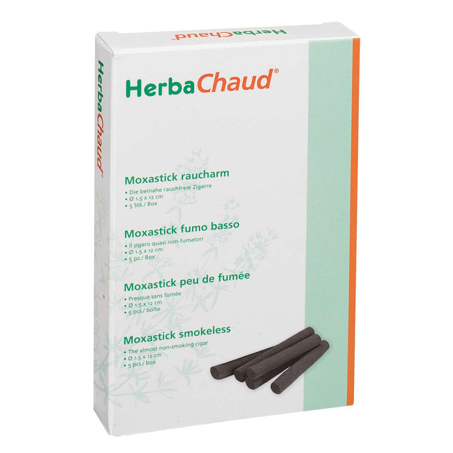 HerbaChaud Moxa cigars Smokeless, Ø 1.5 x 12 cm, 5 pcs./box (B.100.0030)