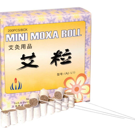 Top needle moxa for attaching, 200 pieces per box (B.130.0010)