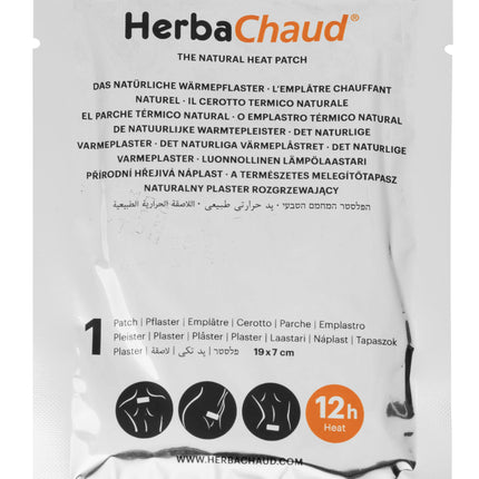 HerbaChaud varmegips salgsplate benkeplate med 8 x pakker à 2