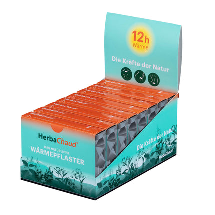 HerbaChaud Värmeplåster Försäljningsdisk med 8 x 2 förpackningar