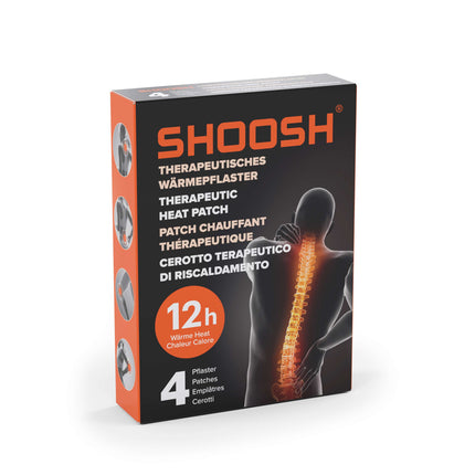Terapeutická přírodní tepelná náplast SHOOSH, 4 náplasti