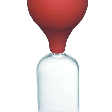 Koppingglass for massasje med oliven- og gummikule, Ø 5 cm