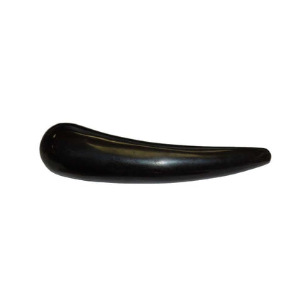 Cuerno Gua Sha macizo, con punta ligeramente redondeada, aprox. 11 cm de largo