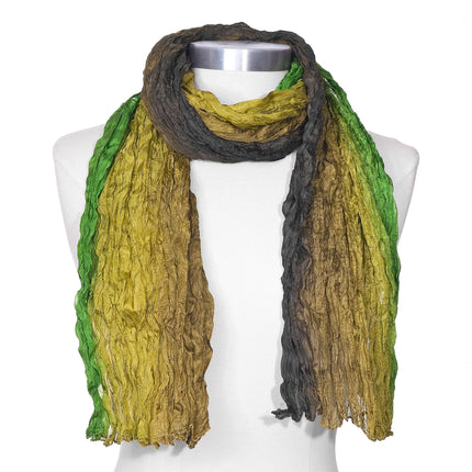 RAIN FOREST silk scarf, 100% natural silk from India (F.600.0015)