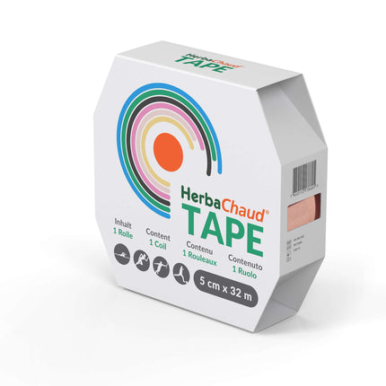 HerbaChaud Tape, klinisk version, 5 cm x 32 m, i 4 farver (HH.100.1024.K)